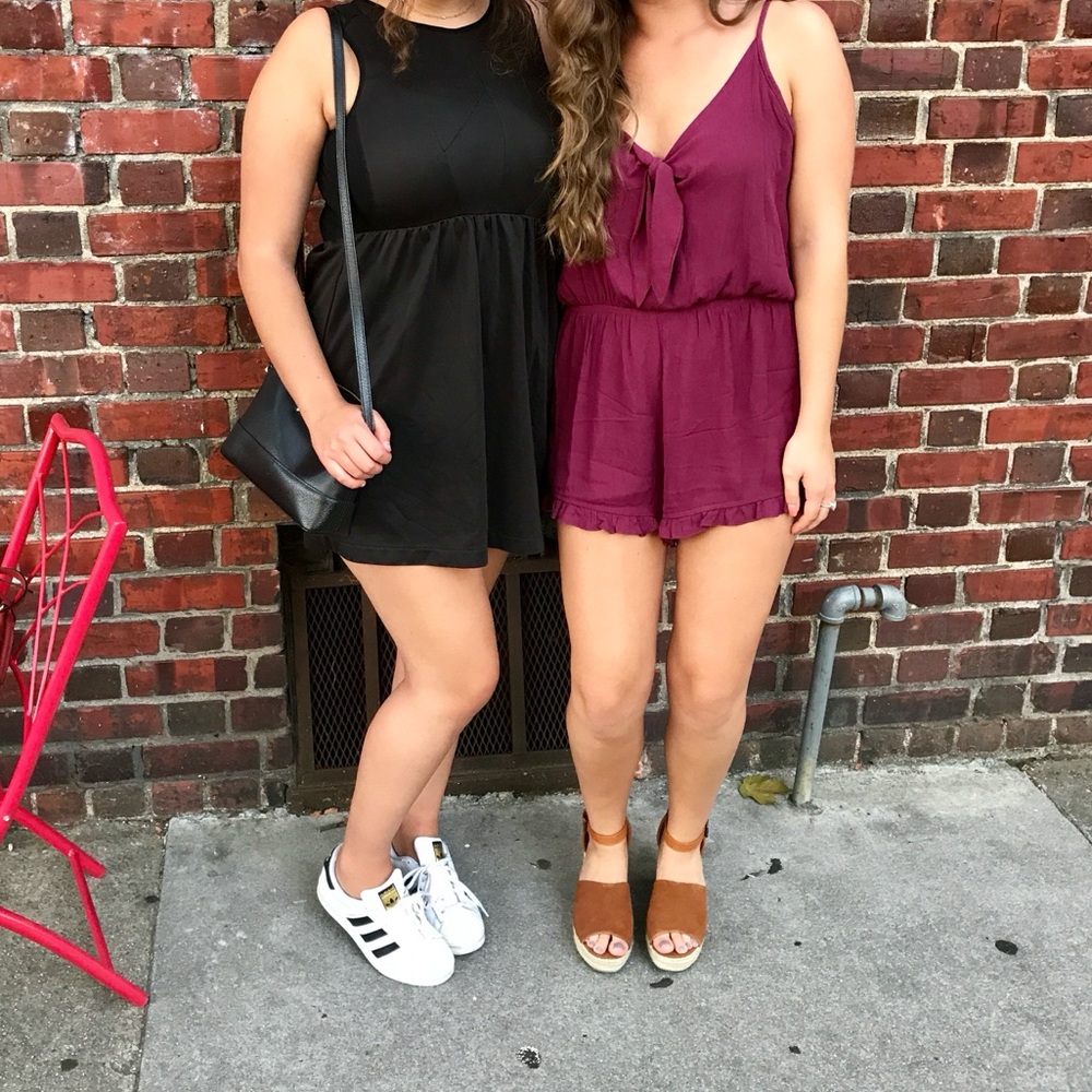 Mossimo Supply Co. Maroon Romper